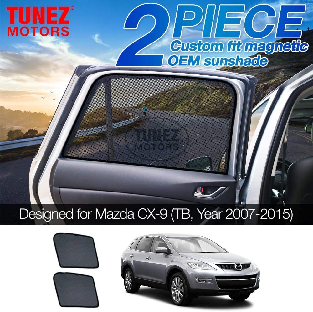 Custom Side Window Sunshades Magnetic Sun Shade Rear Door Side Car (Mazda CX-9, TB Year 2007-2015)