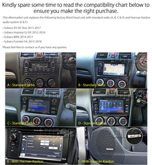 9" Android Car MP3 Player For Subaru Impreza 2012-2016 GJ WRX Stereo Radio MP4