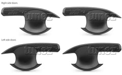 4x Matte Black Door Handle Cup Guard Cover For Mazda BT50 BT-50 UP UR 2012-2019