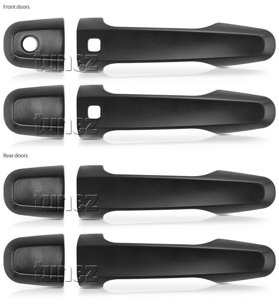 Matt Keyless Smart Key Door Handle Cover Guard For Mitsubishi Triton MQ MR