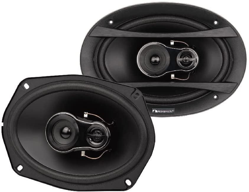 Nakamichi NSE6918 6x9 inches Car Stereo 3 Way Coaxial Speaker 260 Watts Peak Power 55-19.5kHz Frequency Response