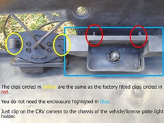 Car Reverse Rear View Backup Parking Camera Honda Jazz Reversing Light LED 01-07