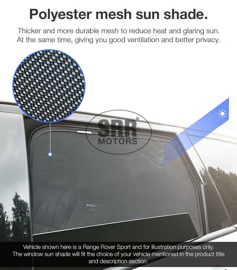 Custom Magnetic Sun Shade Rear Door Car Window Mitsubishi Outlander ZJ 2012-2020