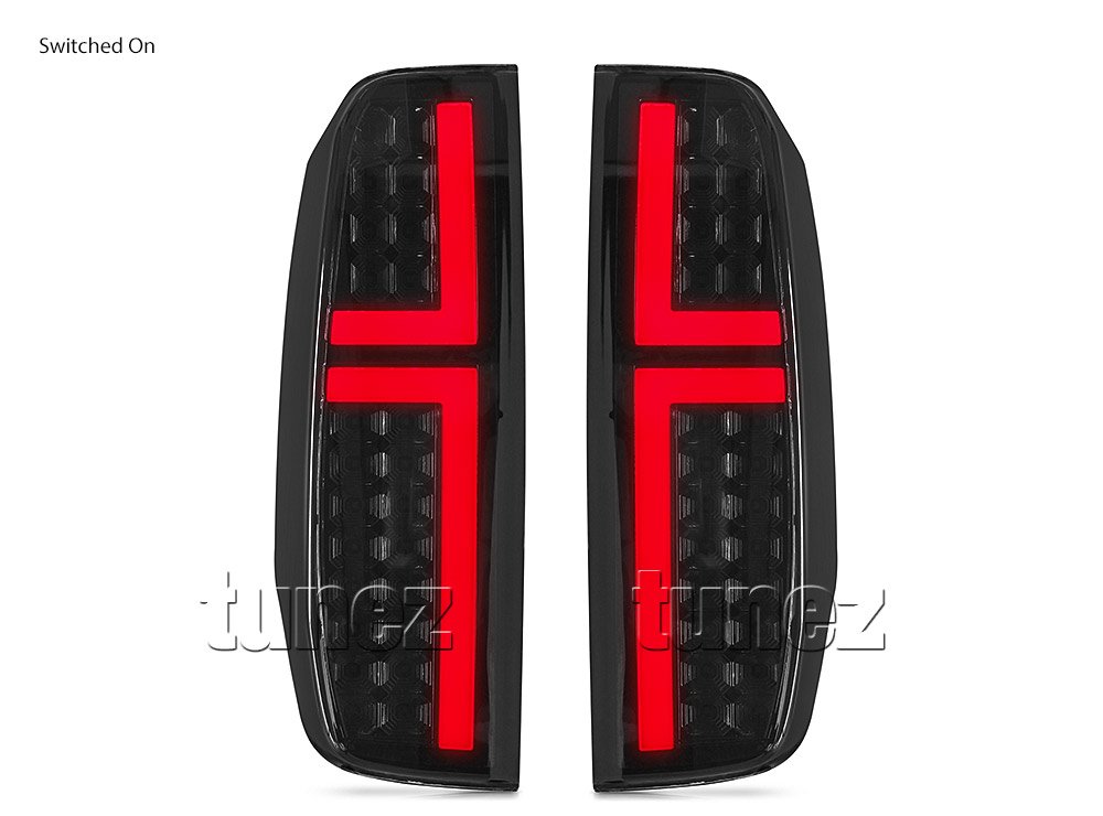 Smoked Black LED Tail Lights Lamp for Nissan Navara D40 2005-2014 ST ST-X RX