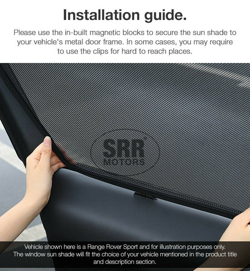 Magnetic Sun Shade Front Rear Door Car Window For Toyota Land Cruiser Prado J150