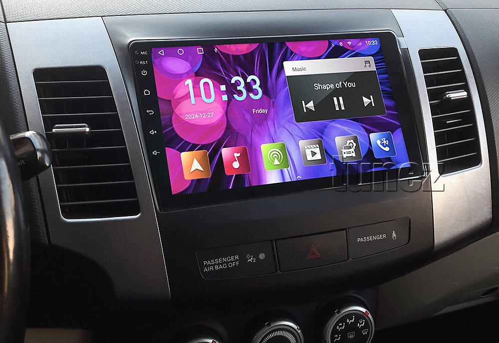 Apple CarPlay Android Auto Car Mitsubishi Outlander 2008 Radio Stereo Rockford