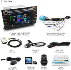 8" Suzuki Swift Car DVD Player GPS Digital TV DVB-T Head Unit Stereo Radio CD