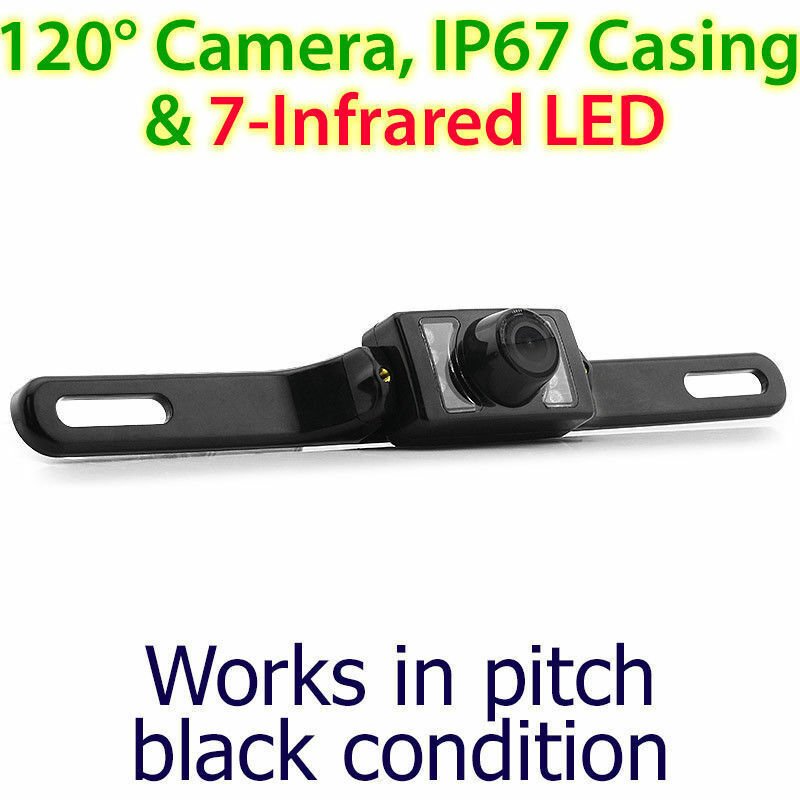 License Plate Infrared IR CCD Waterproof Car Reversing Camera Parking Rear