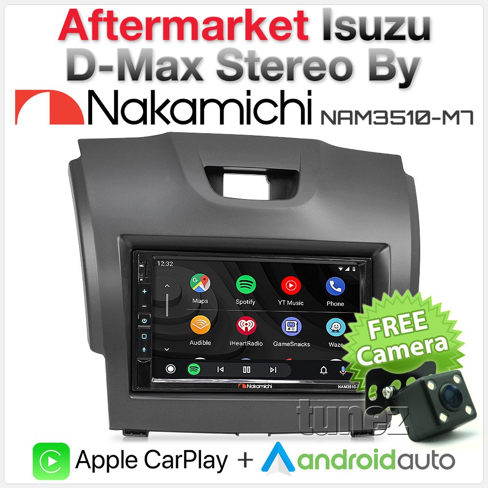 Apple CarPlay Android Auto For Isuzu D-Max MU-X MUX USB MP3 MP4 Stereo Radio