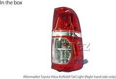 Right Side New Tail Light Rear Lamp Replacement For Toyota Hilux KUN26R 7th Generation AN10 AN20 AN30 Facelift Edition Right-Hand-Side Tail Lamp With Bulbs & Globe SR SR5 Workmate 2004-2015