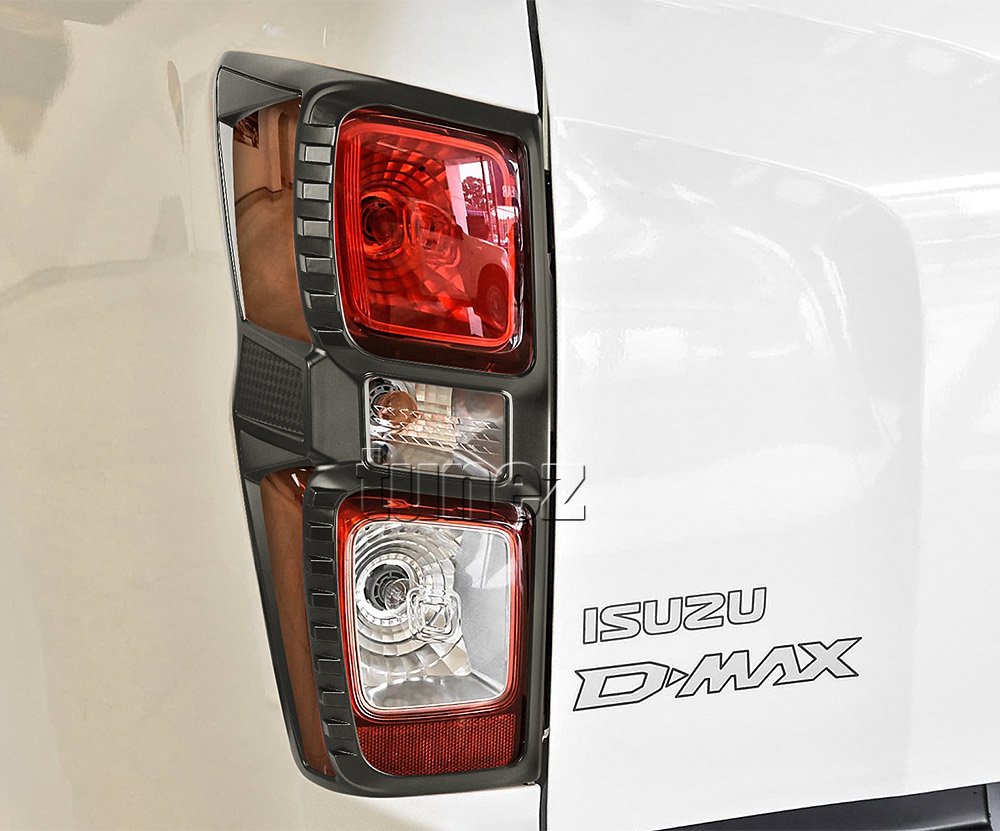 Black Front Rear Tail Light Head Lamp Cover For Isuzu D-Max DMax RG 2021 2022