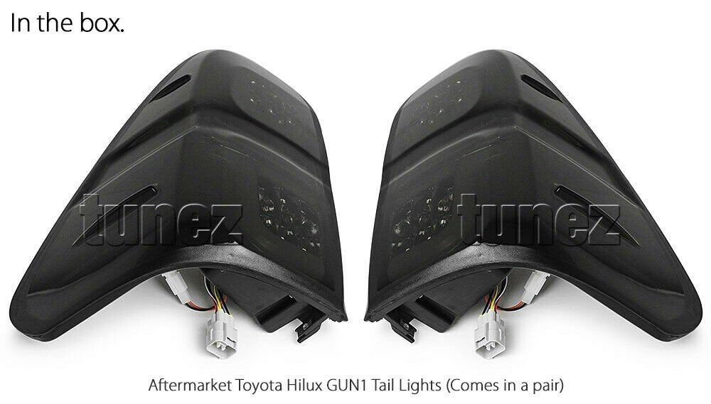 NEW Smoke LED Tail Rear Lamp Lights For Toyota Hilux 2015-2019 2020 GUN SR5 SR