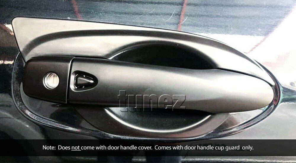 4x Door Handle Cup Guard Cover Matt Black For Nissan Navara NP300 D23