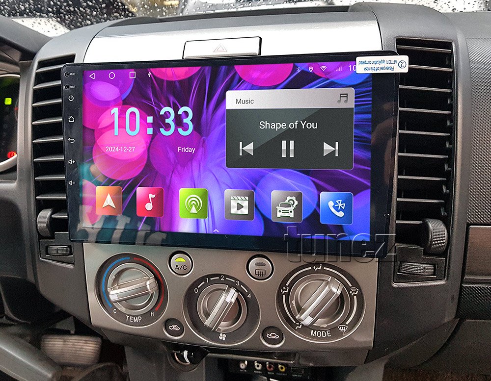 Apple CarPlay Android Auto For Ford Ranger PJ PK Radio Stereo MP3 MP4 Player USB