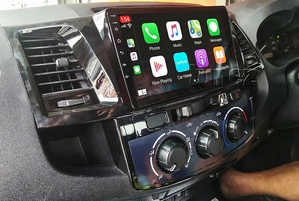 Apple CarPlay Android Auto For Toyota HiLux 2005-2014 Stereo Radio GPS Fascia