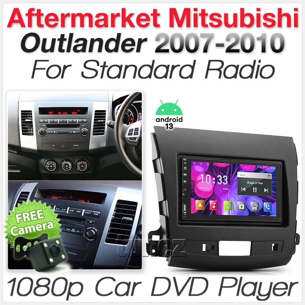 Android Car Player For Mitsubishi Outlander MP3 Stereo Radio USB Fascia Kit MP4