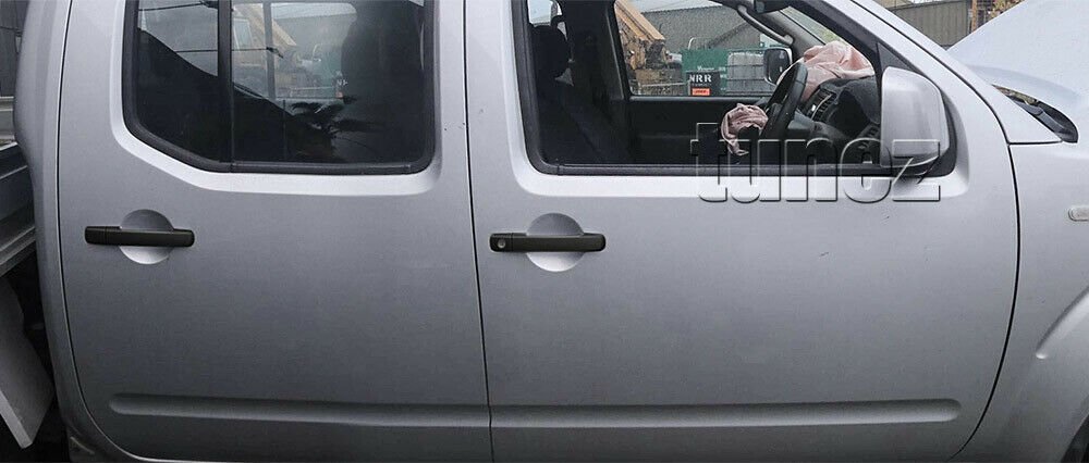 Matt Black Remote Key Door Handle Cover Guard For Nissan Navara D40 2005-2015