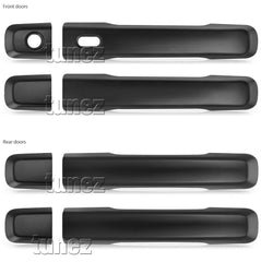 Matt Black Keyless Smart Door Handle Cover For Isuzu D-Max DMax RT50 RT85 MUX