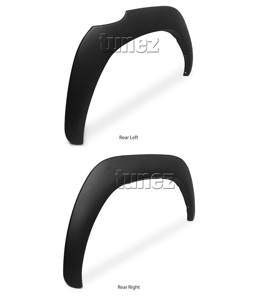 6 Pcs Set Wide Body Wheel Arch Fender Flare Plastic ABS For Toyota Hilux GUN1