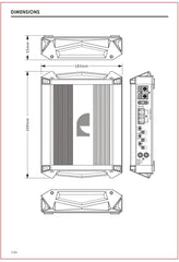 Nakamichi NGO-A80.2 Car Stereo Amplifier 960 Watts Maximum Power