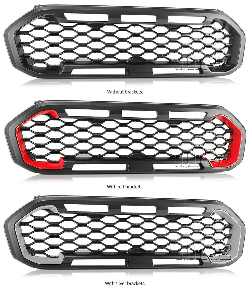 Matt Black Grille For Ford Ranger XL XLT XLS Sports Matte Grill Front Mesh