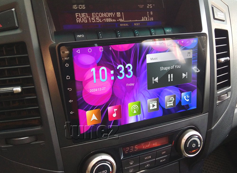 Apple CarPlay Android Car MP3 Player Mitsubishi Pajero NT NW NX Rockford Radio