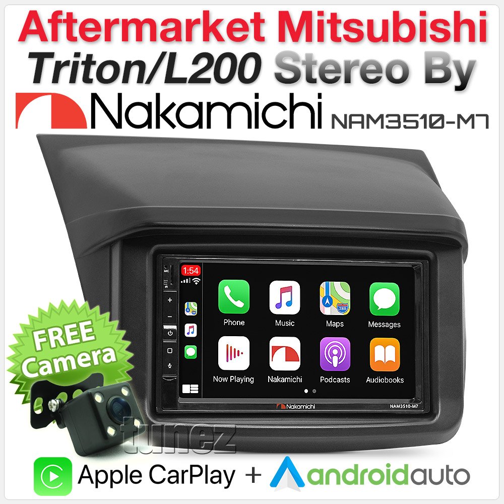 Apple CarPlay Android Auto For Mitsubishi Triton ML MN USB MP3 MP4 Ste |  TUNEZ Official Store