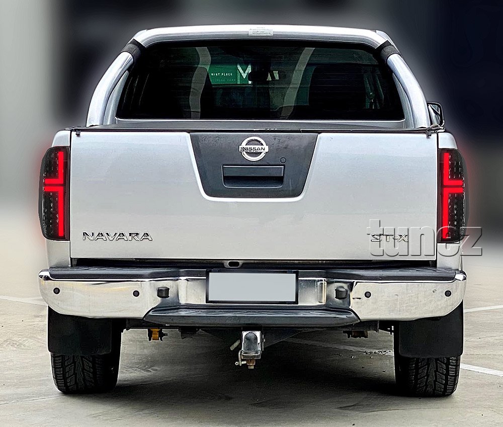 Smoked Black LED Tail Lights Lamp for Nissan Navara D40 2005-2014 ST ST-X RX