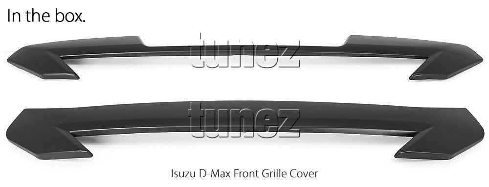 Black Grille Cover Guard Protector For Isuzu D-Max DMax RG 2020 2021 2022 Grill