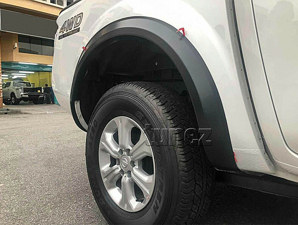 4 Pcs Set Wheel Arch Fender Flare Slim Matte Black For Nissan Navara NP300 D23