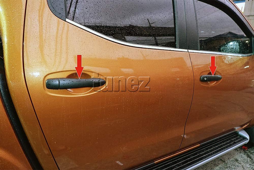 Matte Matt Remote Manual Door Handle Cover Key For Nissan Navara NP300 D23